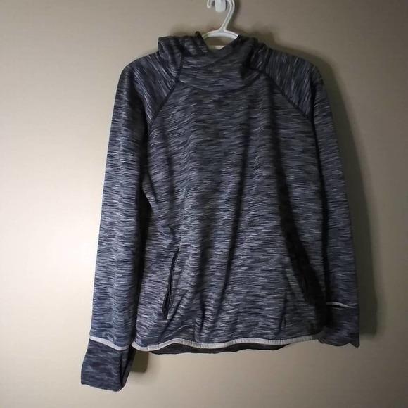 Gap Fit Lined Reflective Hoodie Sweatshirt Thumb - Picture 1 of 12